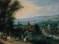 GG 65  GG 65, Joos de Momper (1564-1635), Der Sommer (aus der Serie der Vier Jahreszeiten), Eichenholz, 55 X 96,7 cm